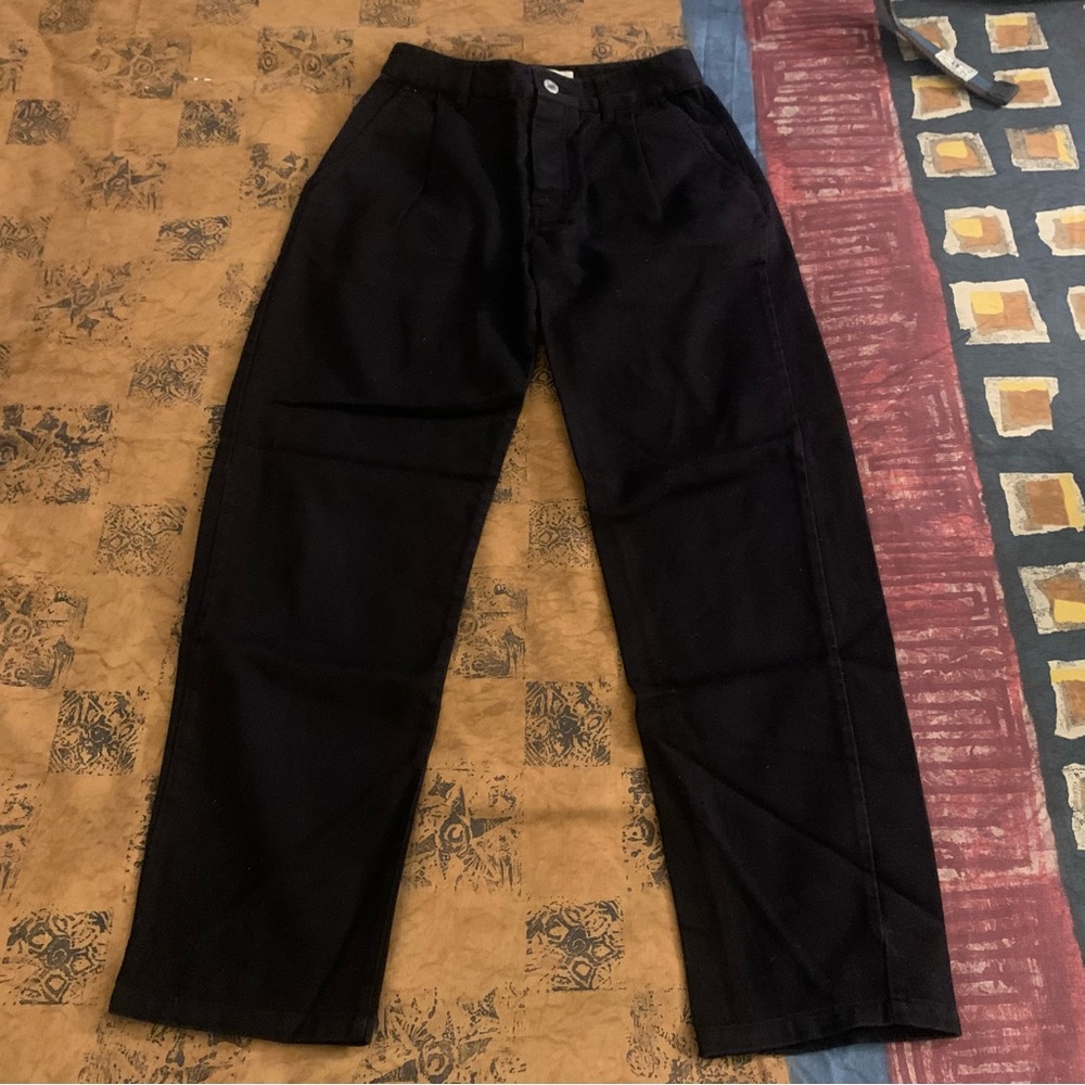 Kowtow Black Trousers xxs button up